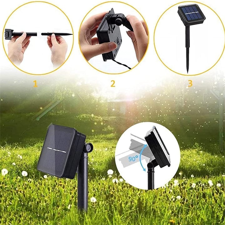 Guirlande Lumineuse Solaire Goutte d'Eau 8 Modes