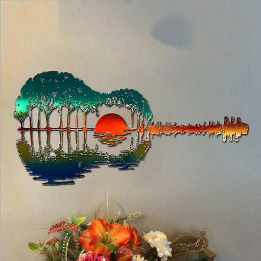 Guitare abstraite en métal faite à la main | Artiste guitariste