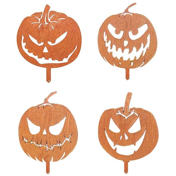 Ornements de jardin d'Halloween Citrouille effrayante
