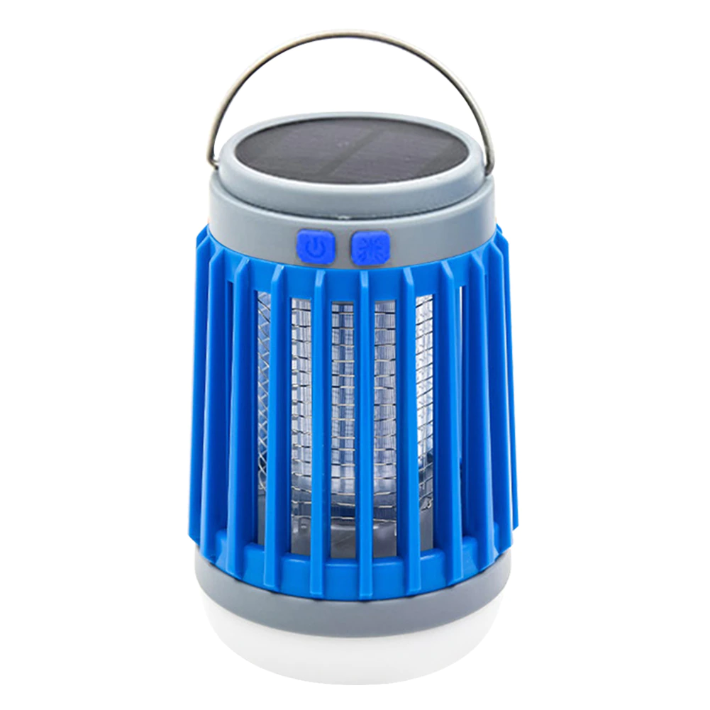 Lampe anti-moustiques solaire 2-en-1 LED USB