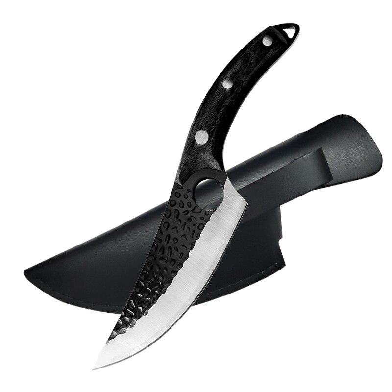 Couteau de chef japonais, couteau à désosser forgé à la main 6" hachoir à viande