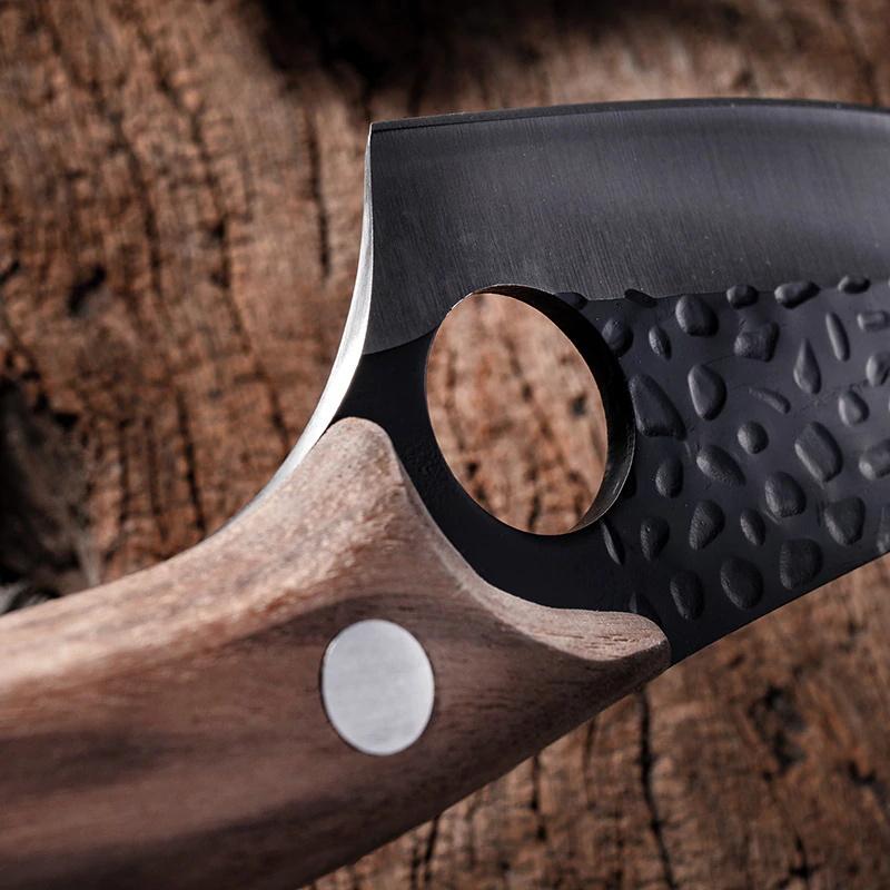 Couteau de chef japonais, couteau à désosser forgé à la main 6" hachoir à viande
