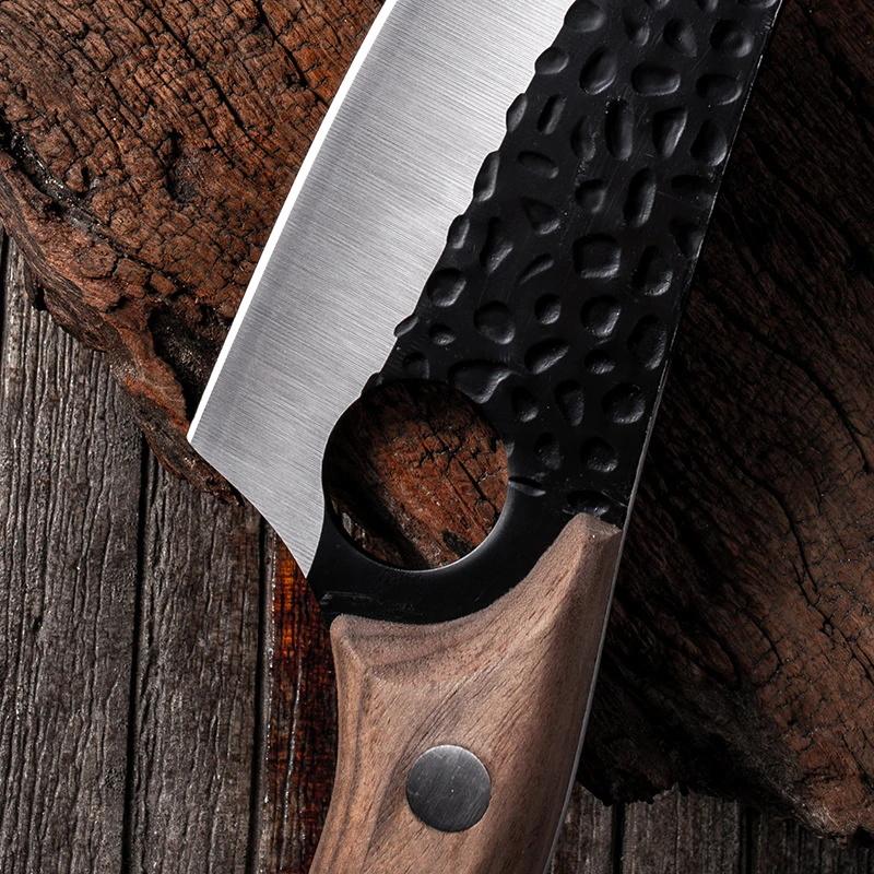 Couteau de chef japonais, couteau à désosser forgé à la main 6" hachoir à viande