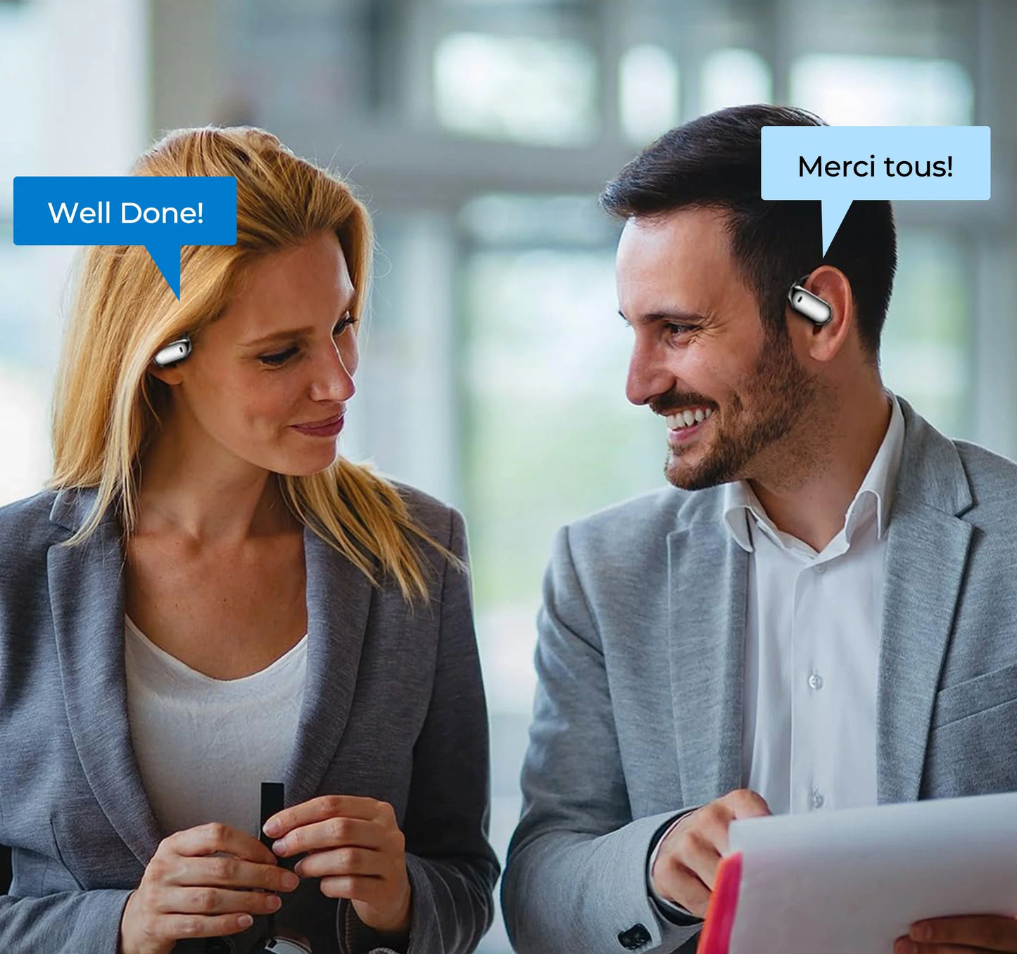 Écouteurs de traduction intelligents Hilipert AI
