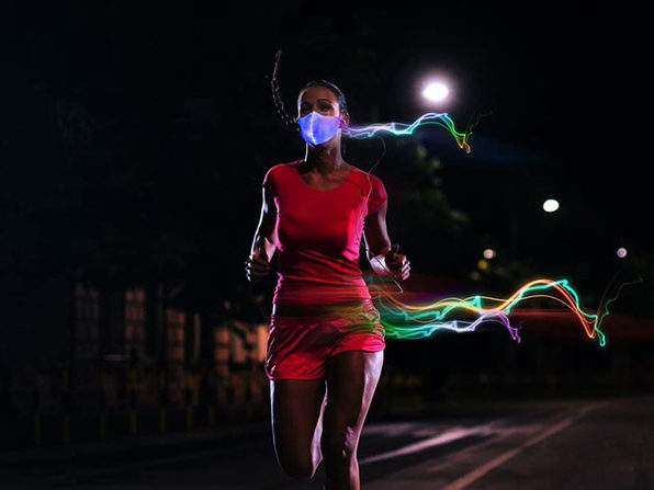 Masque LED 3D Lumineux 7 Couleurs