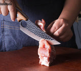 Serbian Chef Knife, Hand-Forged Boning Knife 5.5” Meat Cleaver - Letcase