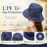 Women’s Ice-Silk Wide Brim Sun Hat 🌸
