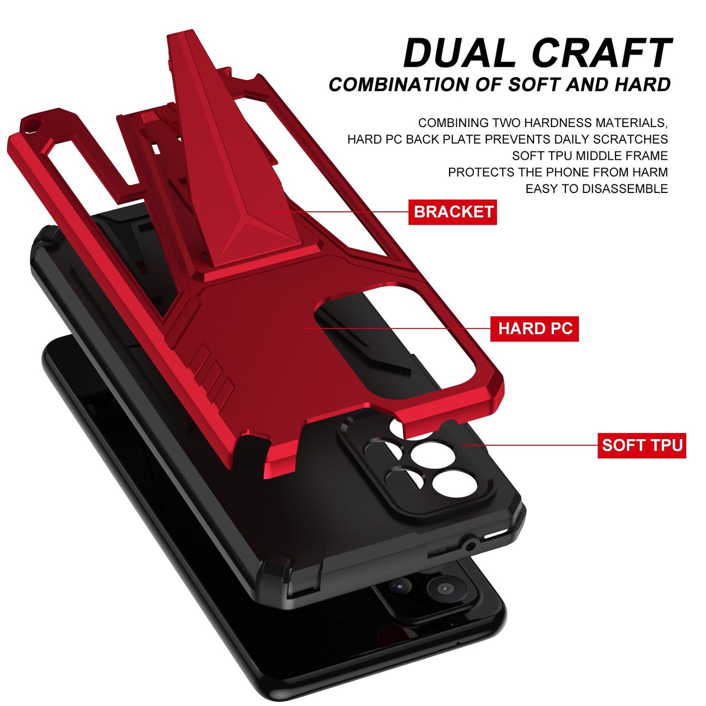 New Extraordinary Armor Bracket Magnetic Phone Case For Samsung A52 5G