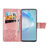 Luxury Embossed Butterfly Leather Wallet Flip Case For Samsung A21S