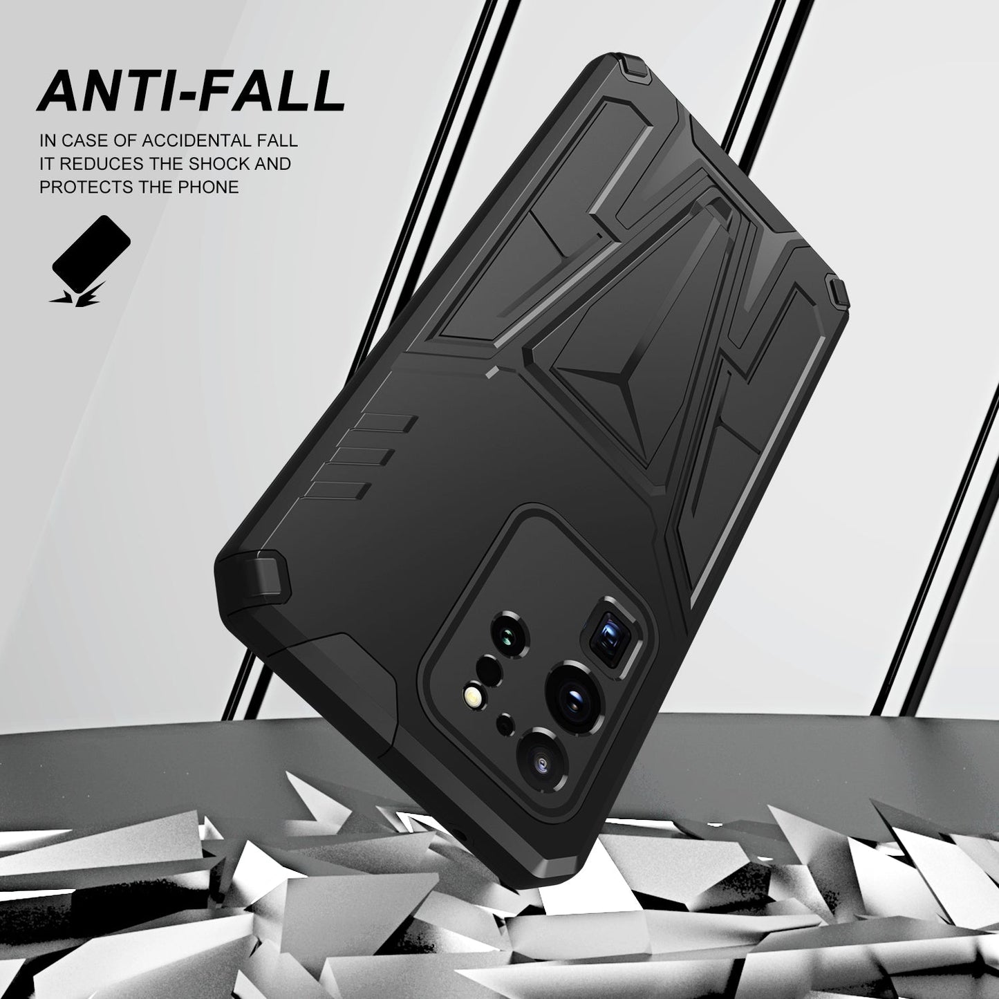 New Extraordinary Armor Bracket Magnetic Phone Case For Samsung S20 Ultra