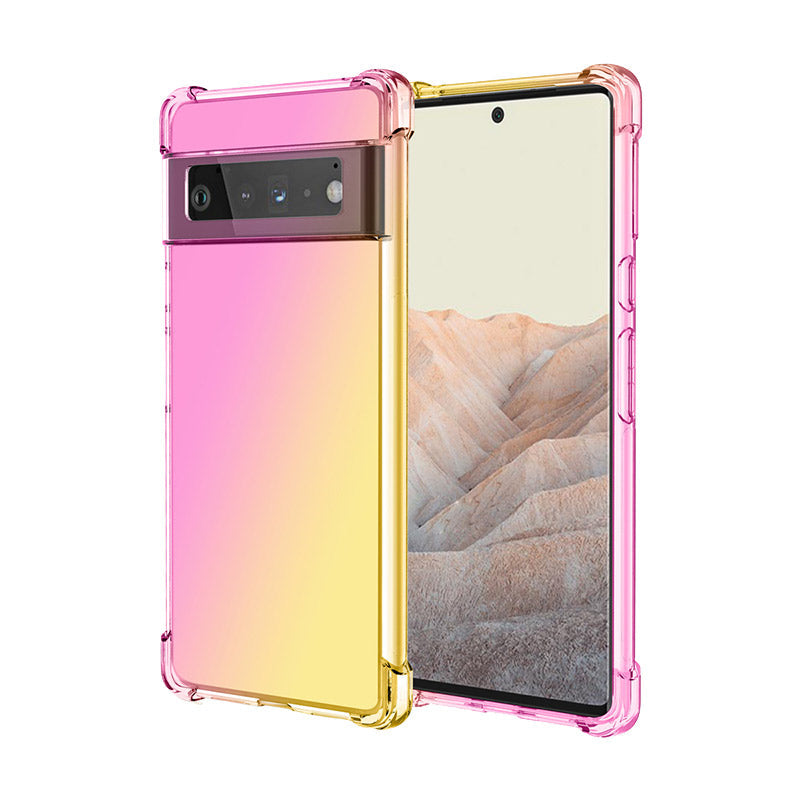 Coque de luxe antichoc en silicone dégradé pour Google Pixel