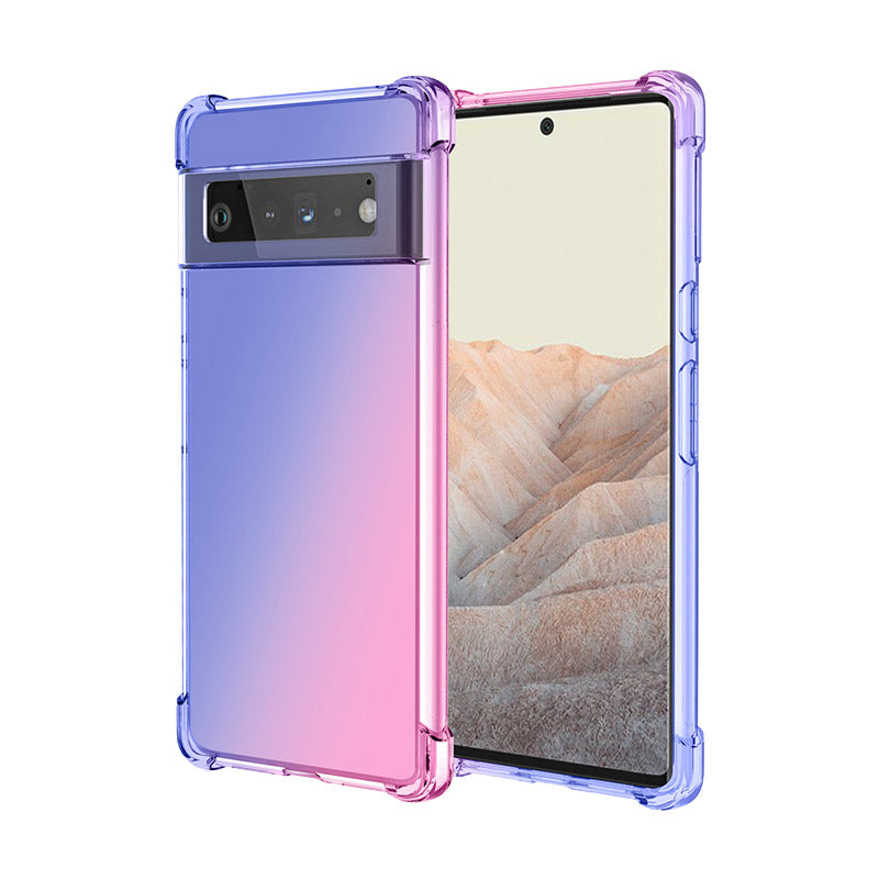 Coque de luxe antichoc en silicone dégradé pour Google Pixel