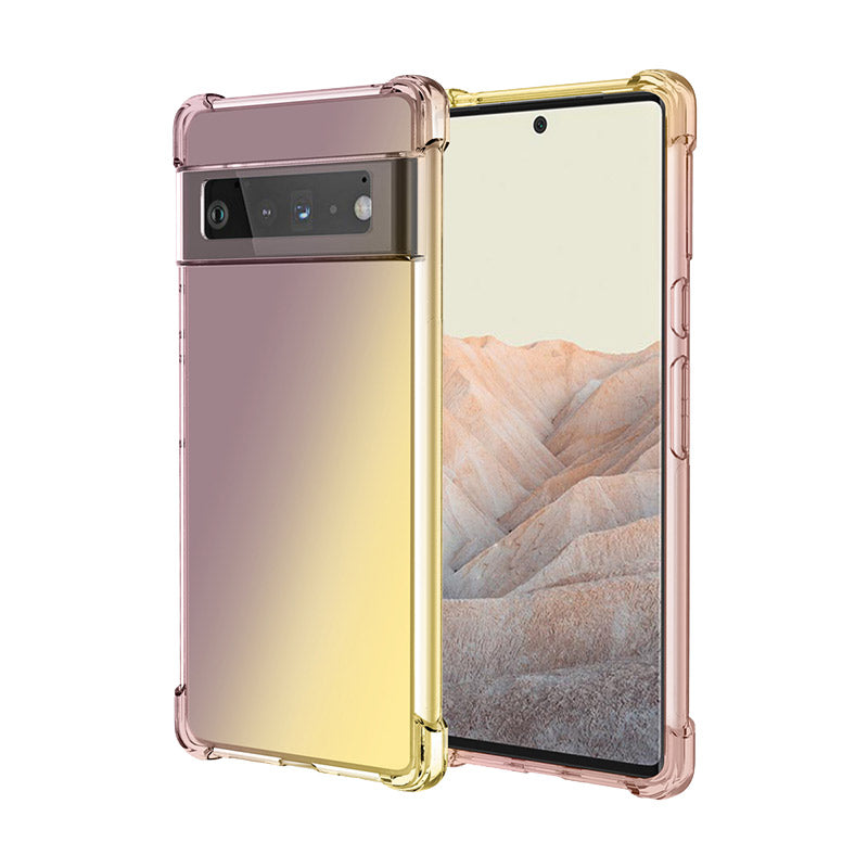 Coque de luxe antichoc en silicone dégradé pour Google Pixel