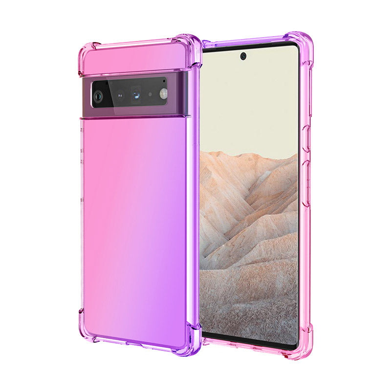 Coque de luxe antichoc en silicone dégradé pour Google Pixel
