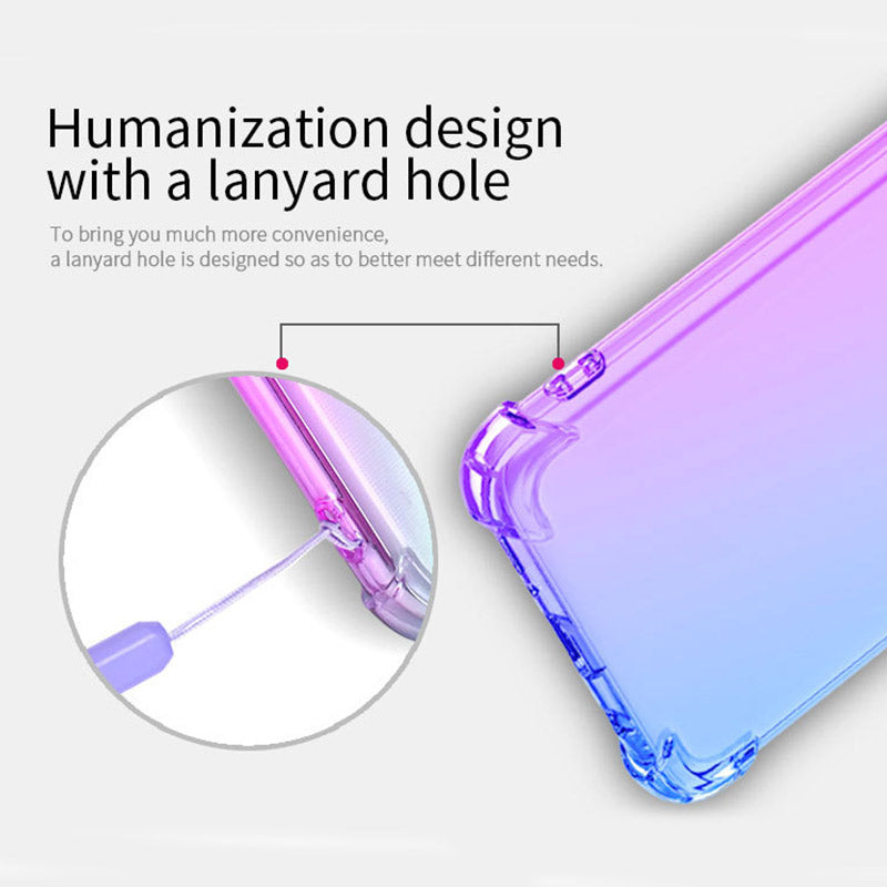 Coque de luxe antichoc en silicone dégradé pour Google Pixel
