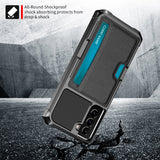 Magnetic Card Slot Anti-drop Phone Case For Samsung