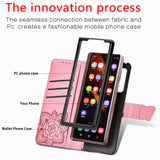 Luxury Embossed Butterfly Leather Wallet Case For Samsung Galaxy Z Fold3 5G