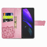 Luxury Embossed Butterfly Leather Wallet Case For Samsung Galaxy Z Fold3 5G