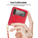 New Folding Chain Phone Case For Samsung Galaxy Z Flip 3 5G