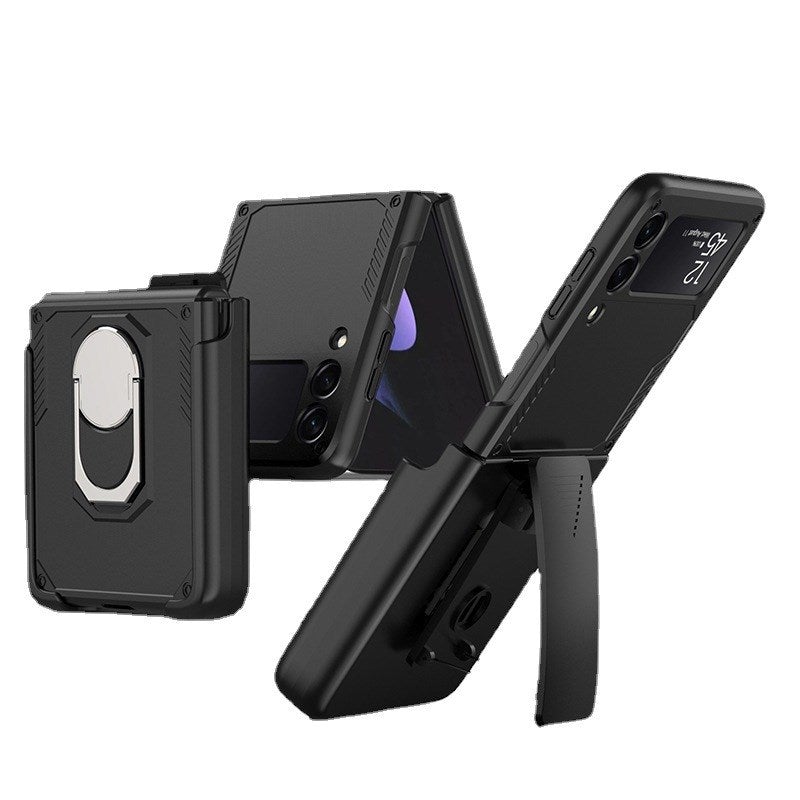 Coque Ultra Fine Pliable Anti-chute Tout Compris avec Clip Arrière pour Samsung Galaxy Z Flip3 5G