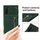 New Crossbody Zipper Wallet Phone Case For Samsung Note10