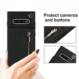 New Crossbody Zipper Wallet Phone Case For Samsung S10 Plus