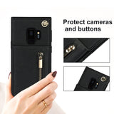 New Crossbody Zipper Wallet Phone Case For Samsung S9