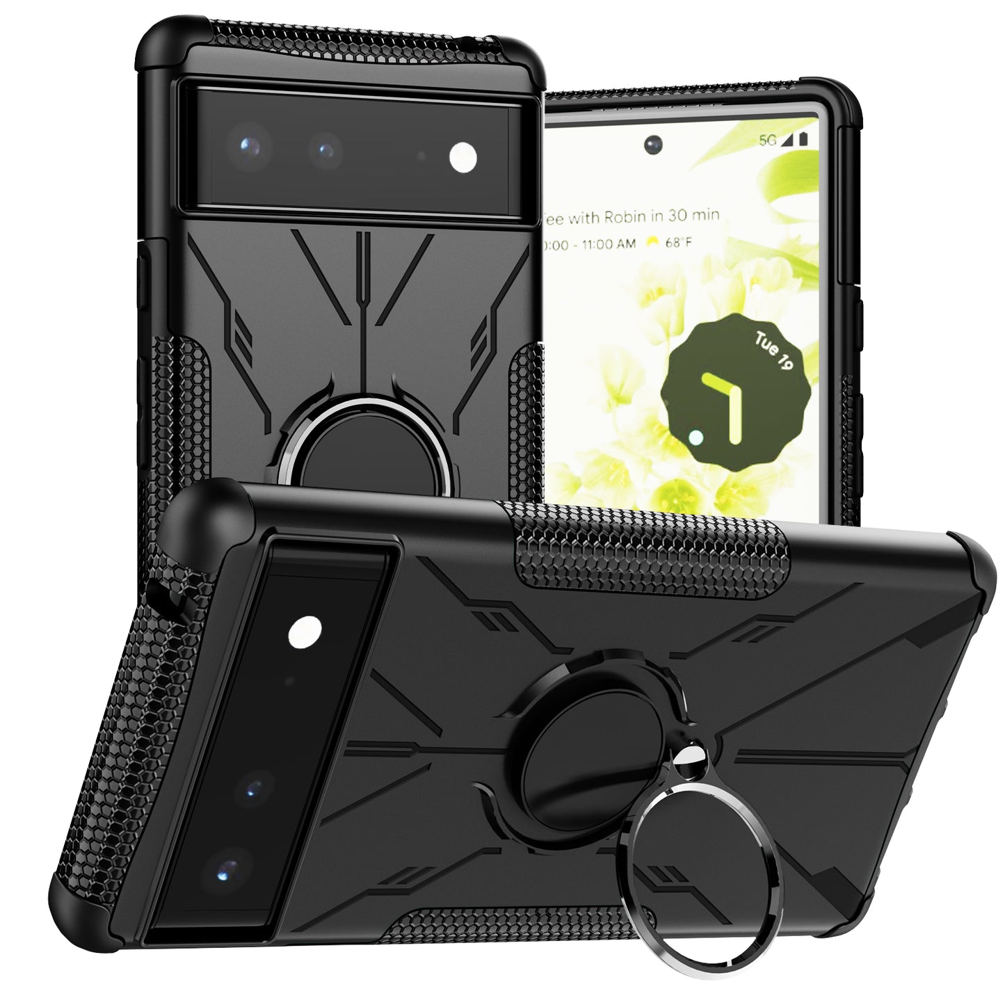 Coque Robot Defender 3 en 1 haute résistance pour Google Pixel 6