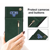 New Crossbody Zipper Wallet Phone Case For Samsung Note9