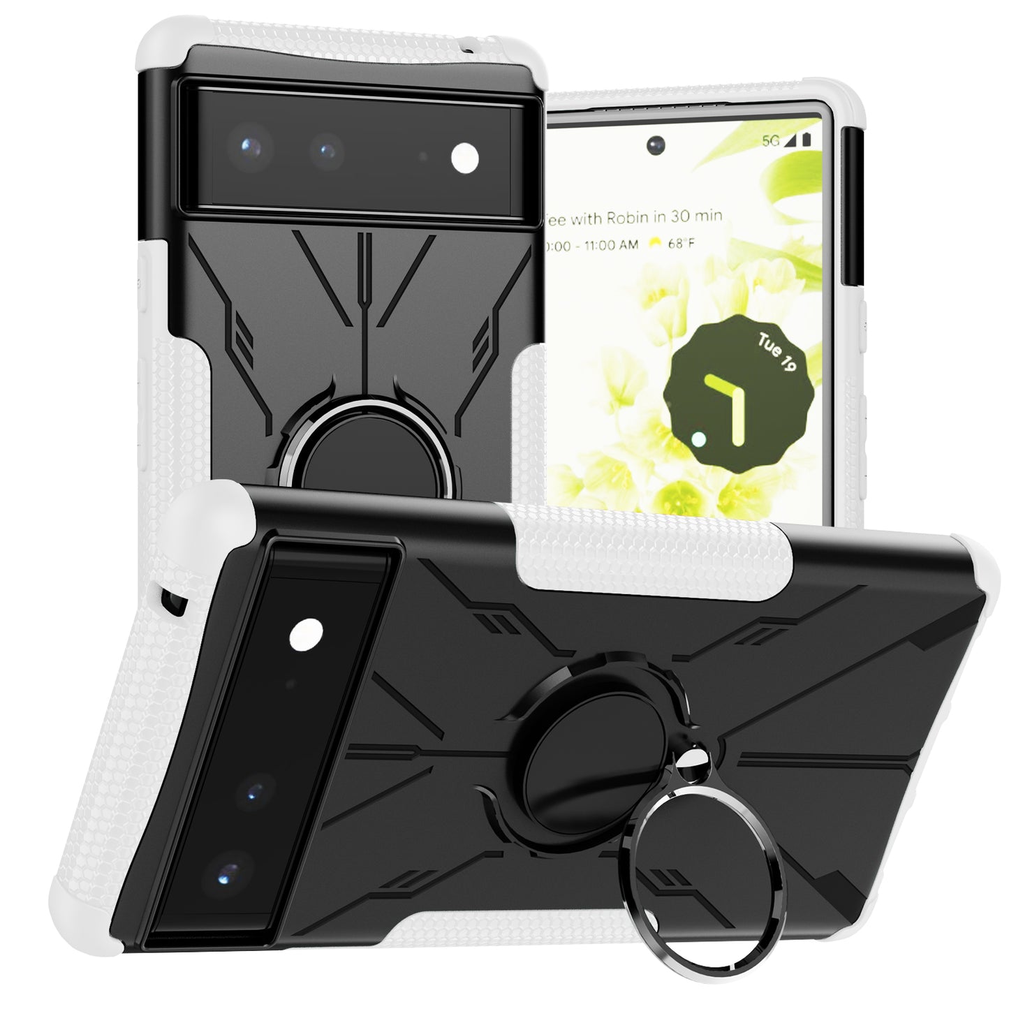 Coque Robot Defender 3 en 1 haute résistance pour Google Pixel 6