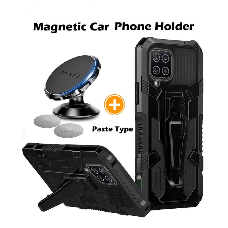 Phone Warrior Multi-function Bracket Belt Clip Case For Samsung A12