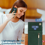 New Crossbody Zipper Wallet Phone Case For Samsung Note9