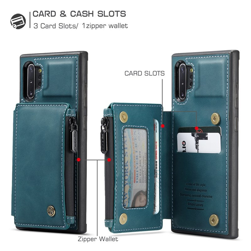 Nouvel étui portefeuille multifonction de luxe pour Samsung Note10 Plus
