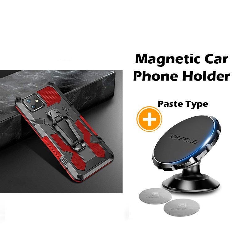 Étui de téléphone multifonction avec clip de ceinture Phone Warrior pour iPhone série 12