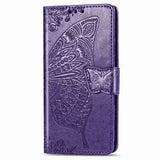 Luxury Embossed Butterfly Leather Wallet Flip Case For Samsung A21S