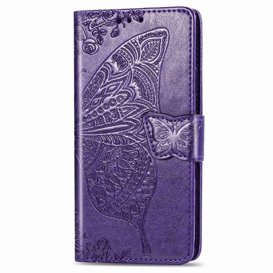 Luxury Embossed Butterfly Leather Wallet Flip Case For Samsung