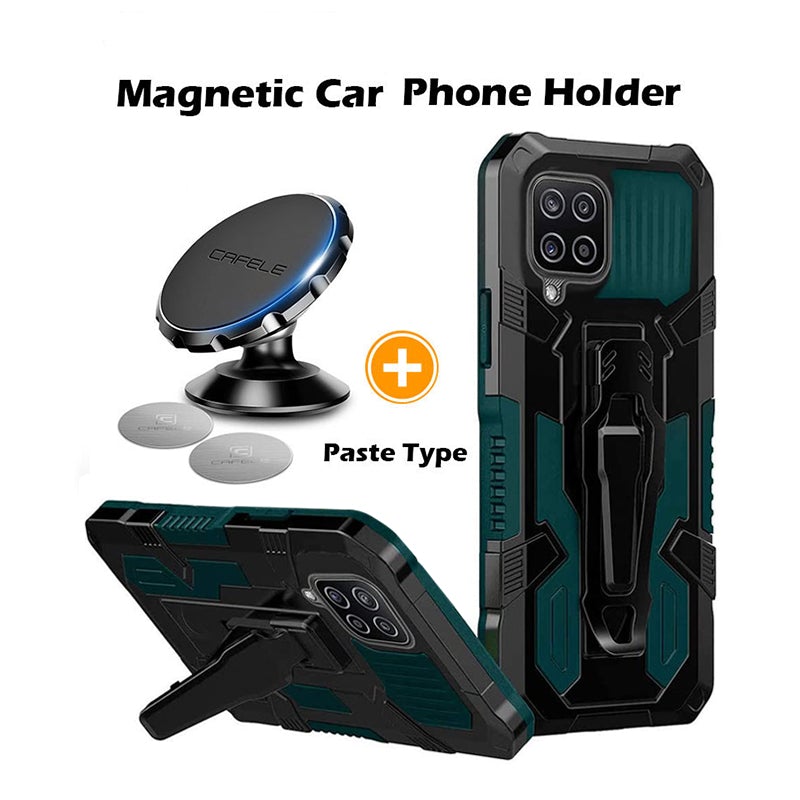 Phone Warrior Multi-function Bracket Belt Clip Case For Samsung A12