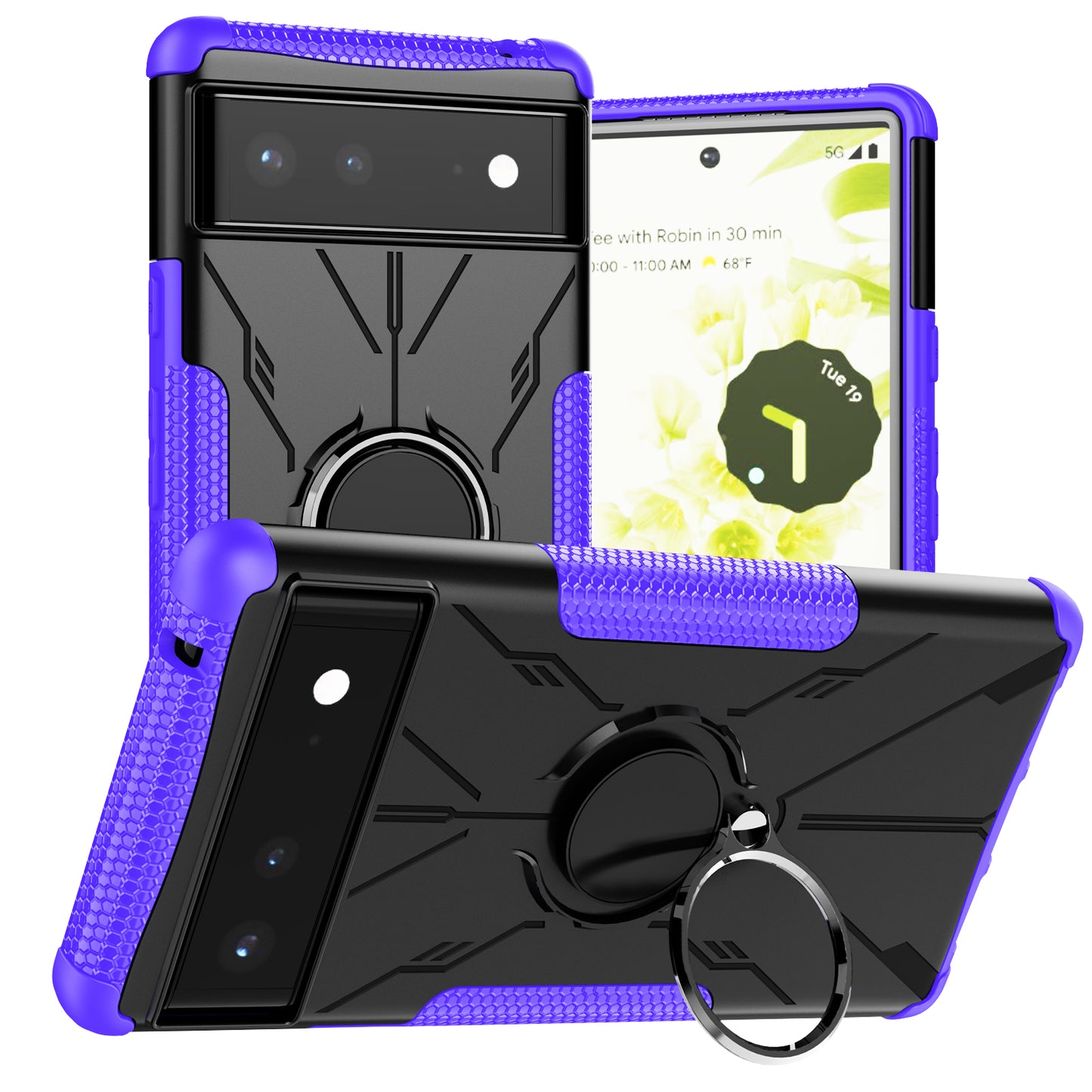 Coque Robot Defender 3 en 1 haute résistance pour Google Pixel 6