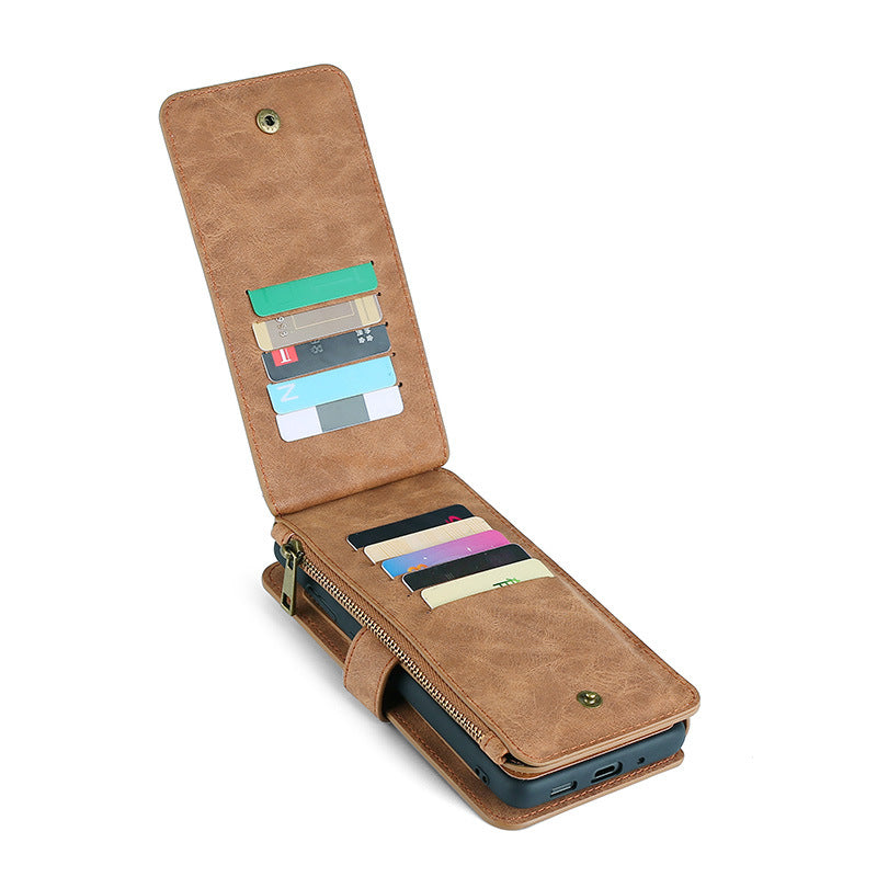 Étui de téléphone multifonctionnel avec porte-cartes magnétique pour Samsung S/Note Series