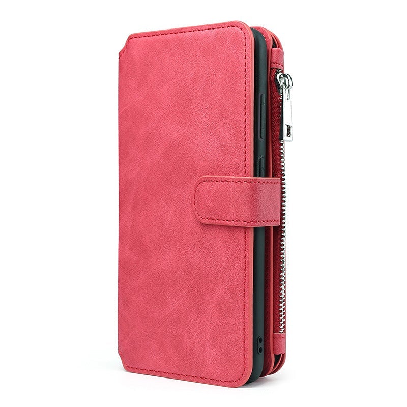 Multifunctional Magnetic Card Wallet Phone Case For Samsung A42 5G