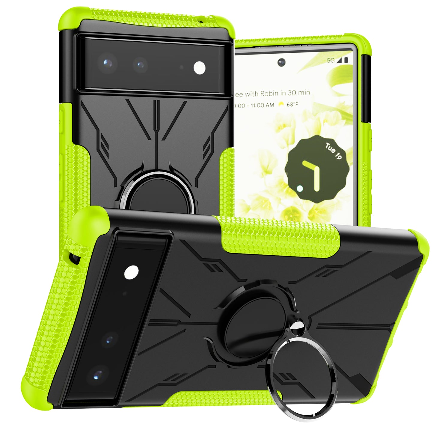 Coque Robot Defender 3 en 1 haute résistance pour Google Pixel 6