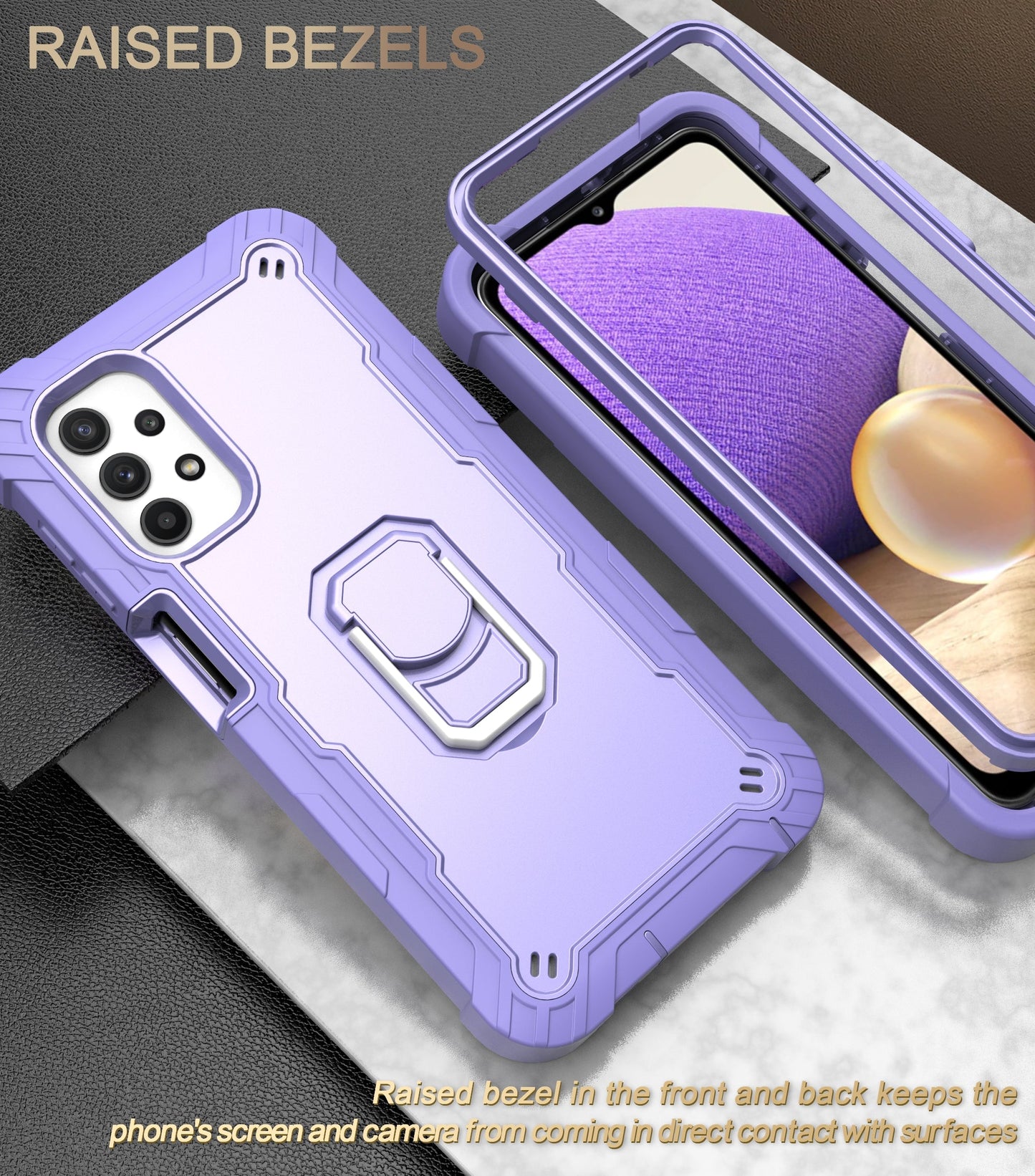 Coque antichoc avec support pour Samsung A52 5G