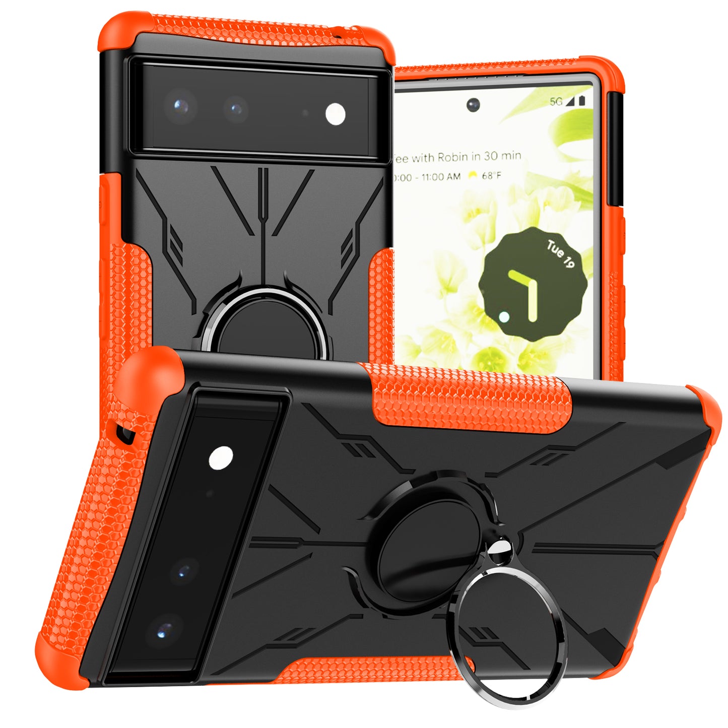 Coque Robot Defender 3 en 1 haute résistance pour Google Pixel 6