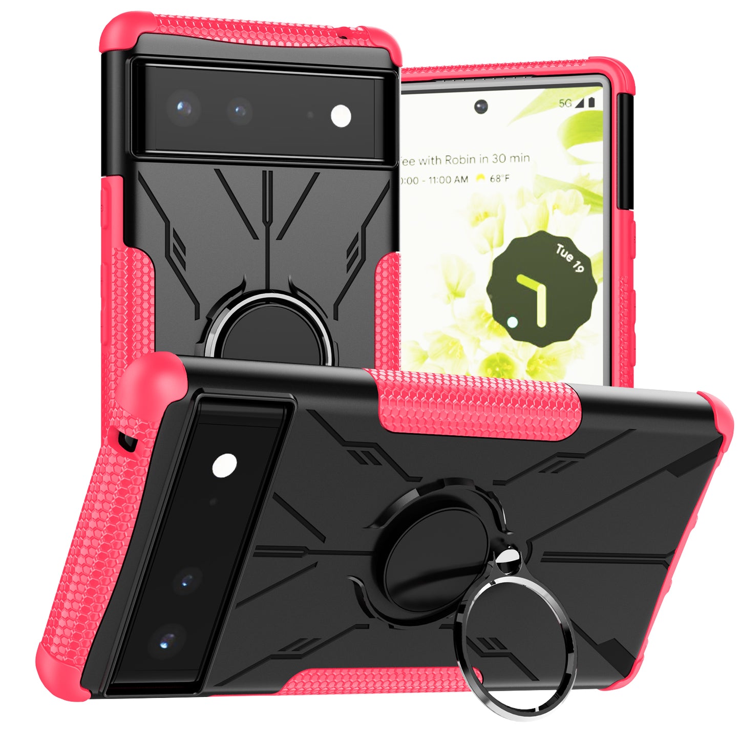 Coque Robot Defender 3 en 1 haute résistance pour Google Pixel 6