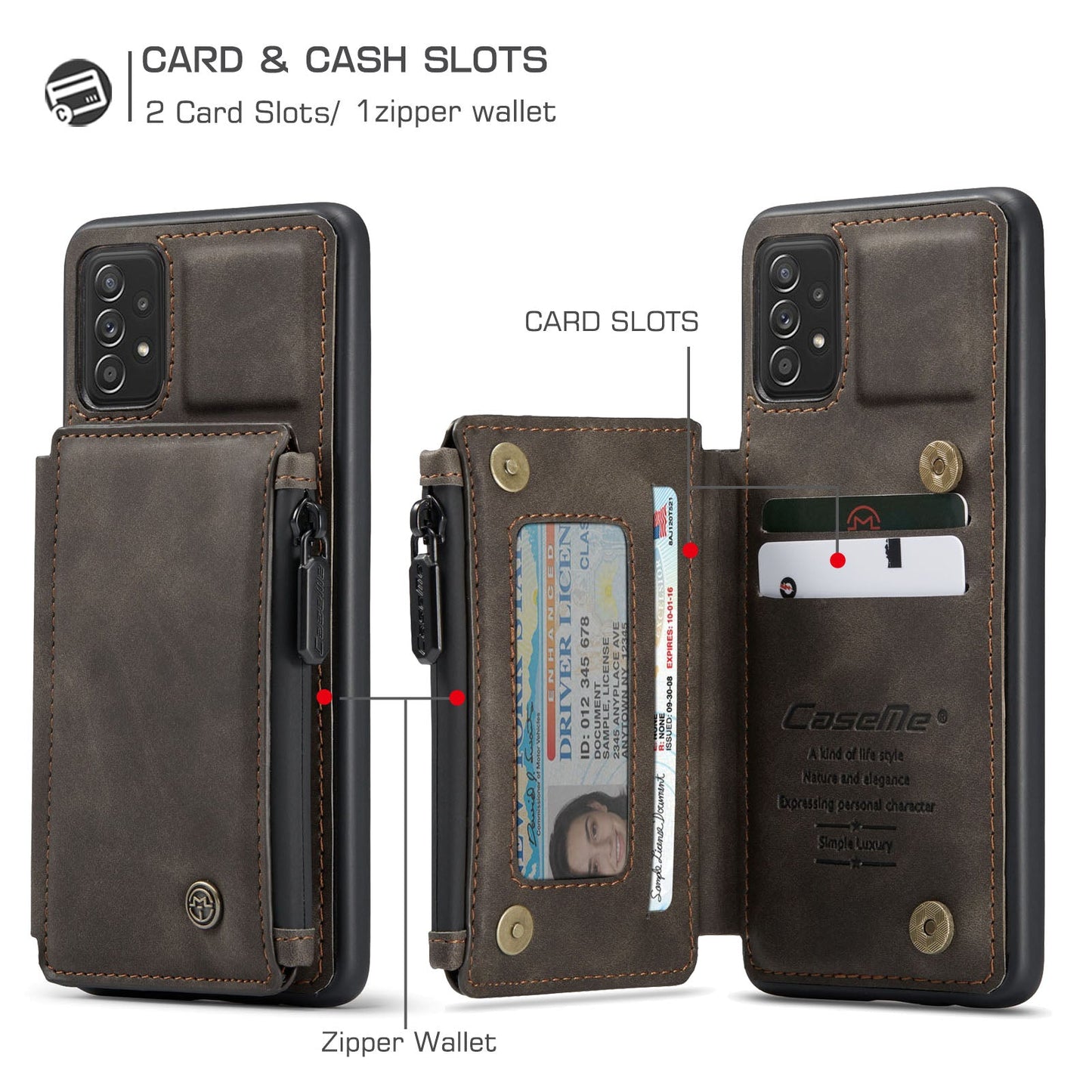 Luxury Multifunctional Wallet Phone Case For Samsung A52 5G