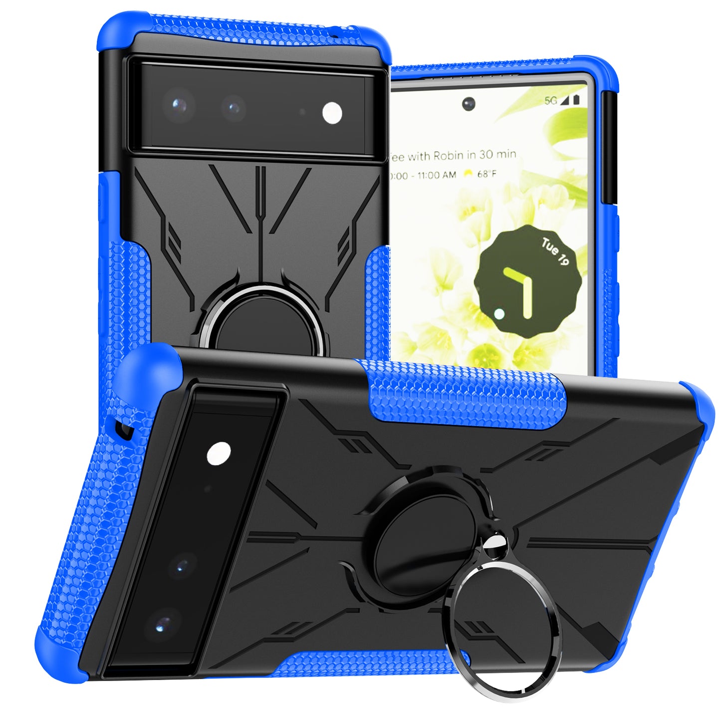 Coque Robot Defender 3 en 1 haute résistance pour Google Pixel 6