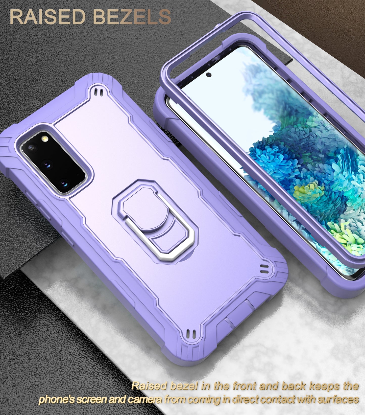 Coque antichoc avec support en métal pour Samsung S20FE 4G/5G