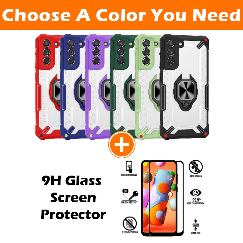 New Upgrade Luxury Anti-fall Airbag Ring Bracket Case For Samsung S21 Plus 5G