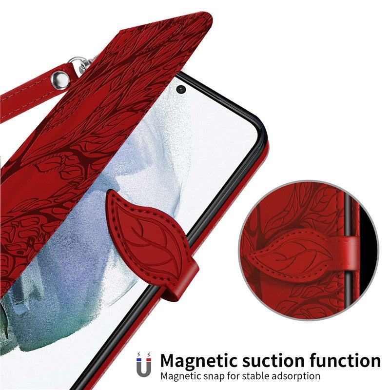 New 3D Embossed Life Tree Wallet Phone Case For Samsung S Series