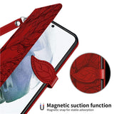 New 3D Embossed Life Tree Wallet Phone Case For Samsung S Series